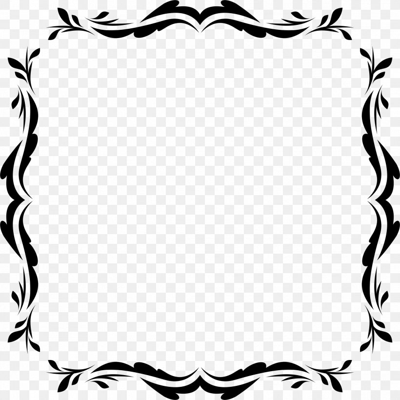 Clip Art Vector Graphics Openclipart Free Content, PNG, 2328x2328px, Decorative Borders, Blackandwhite, Line Art, Ornament, Picture Frames Download Free