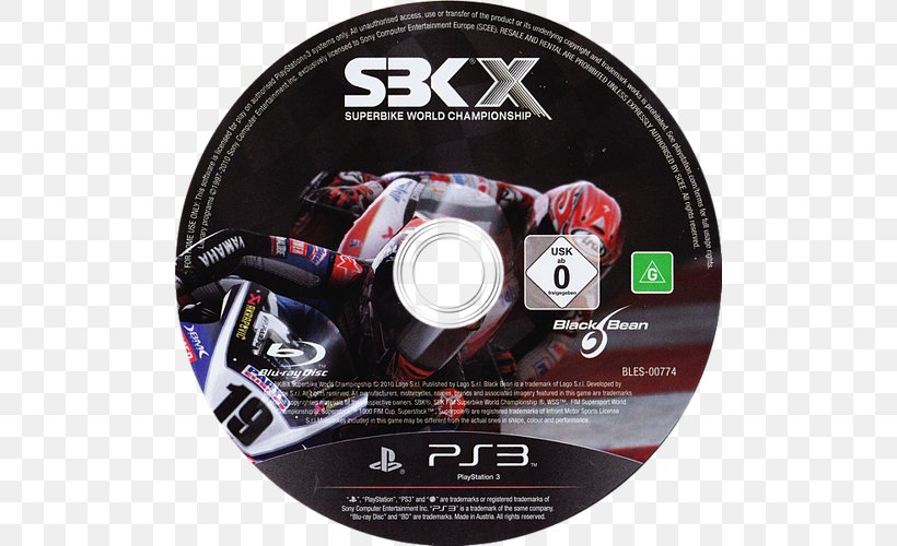 SBK X: Superbike World Championship Xbox 360 Compact Disc FIM Superbike World Championship, PNG, 500x500px, Xbox 360, Brand, Compact Disc, Dvd, Fim Superbike World Championship Download Free