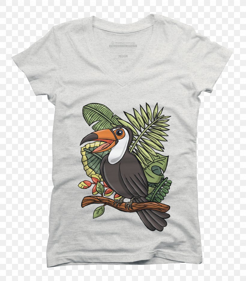 Bird T-shirt Toco Toucan Parrot, PNG, 2100x2400px, Bird, Animal, Beak, Clothing, Drawing Download Free