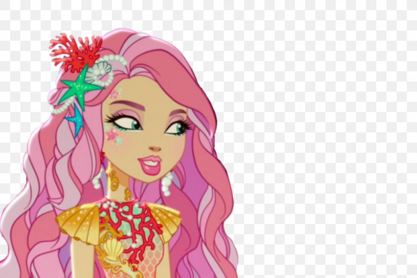 Ever After High Meeshell Mermaid Doll Ever After High Legacy Day Apple White Doll, PNG, 1024x683px, Watercolor, Cartoon, Flower, Frame, Heart Download Free