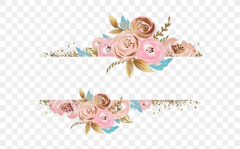 Pink Flowers Rose Dress Gold, PNG, 564x510px, Wedding Invitation, Cut Flowers, Floral Design, Floristry, Flower Download Free