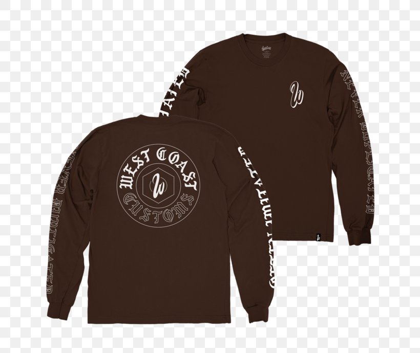 Hoodie Long-sleeved T-shirt West Coast Customs, PNG, 690x690px, Hoodie, Black, Bluza, Brand, Clothing Download Free