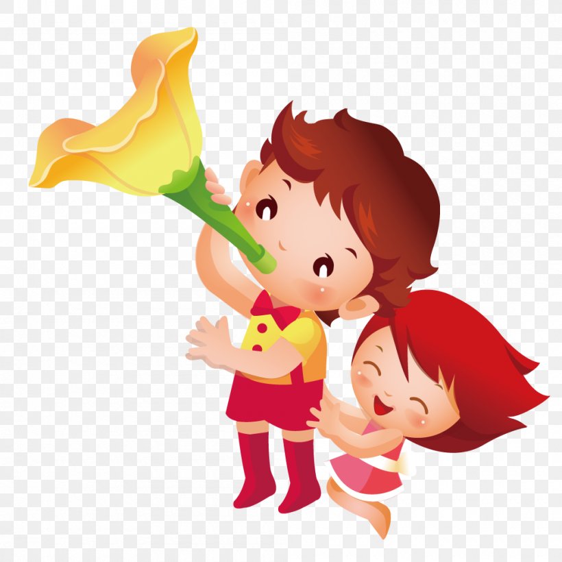 Trumpet, PNG, 1000x1000px, Watercolor, Cartoon, Flower, Frame, Heart Download Free
