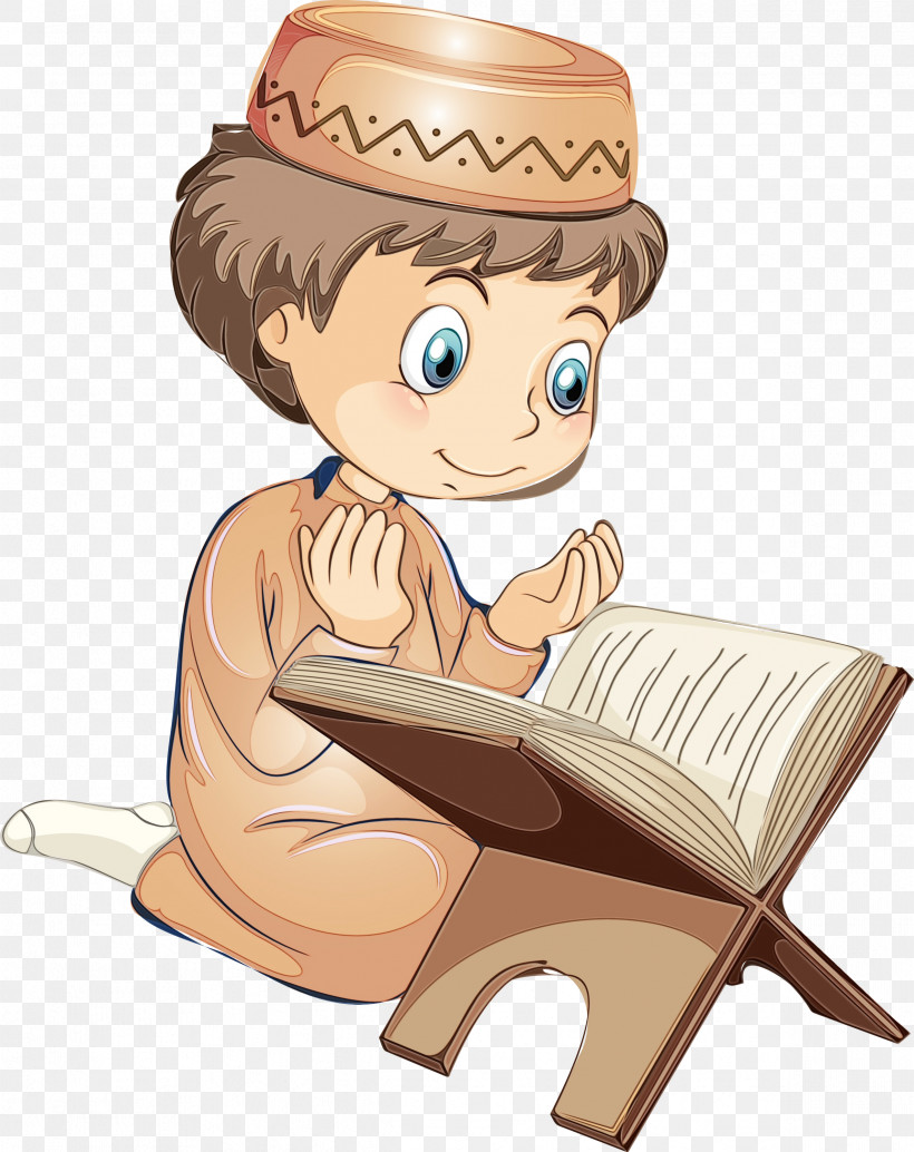 Cartoon Sitting Reading, PNG, 2379x3000px, Muslim People, Cartoon, Paint, Reading, Sitting Download Free