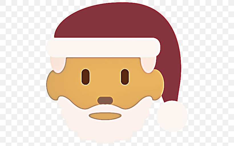 Christmas Tree Emoji, PNG, 512x512px, Santa Claus, Beard, Cartoon, Cheek, Christmas Day Download Free