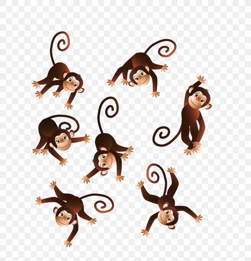 Monkey Chimpanzee Cartoon, PNG, 1248x1298px, Monkey, Cartoon, Chimpanzee, Creativity, Five Little Monkeys Numbers Song Download Free