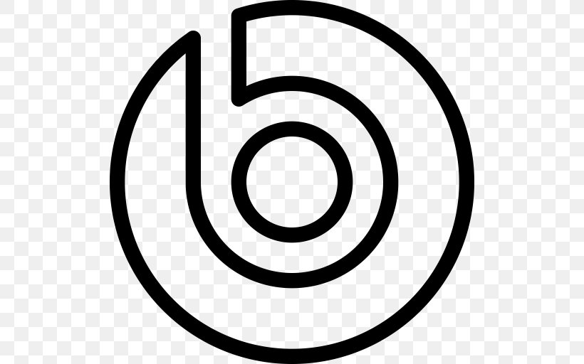 Logo Beats Electronics Headphones, PNG, 512x512px, Logo, Area, Beats Electronics, Black And White, Dr Dre Download Free