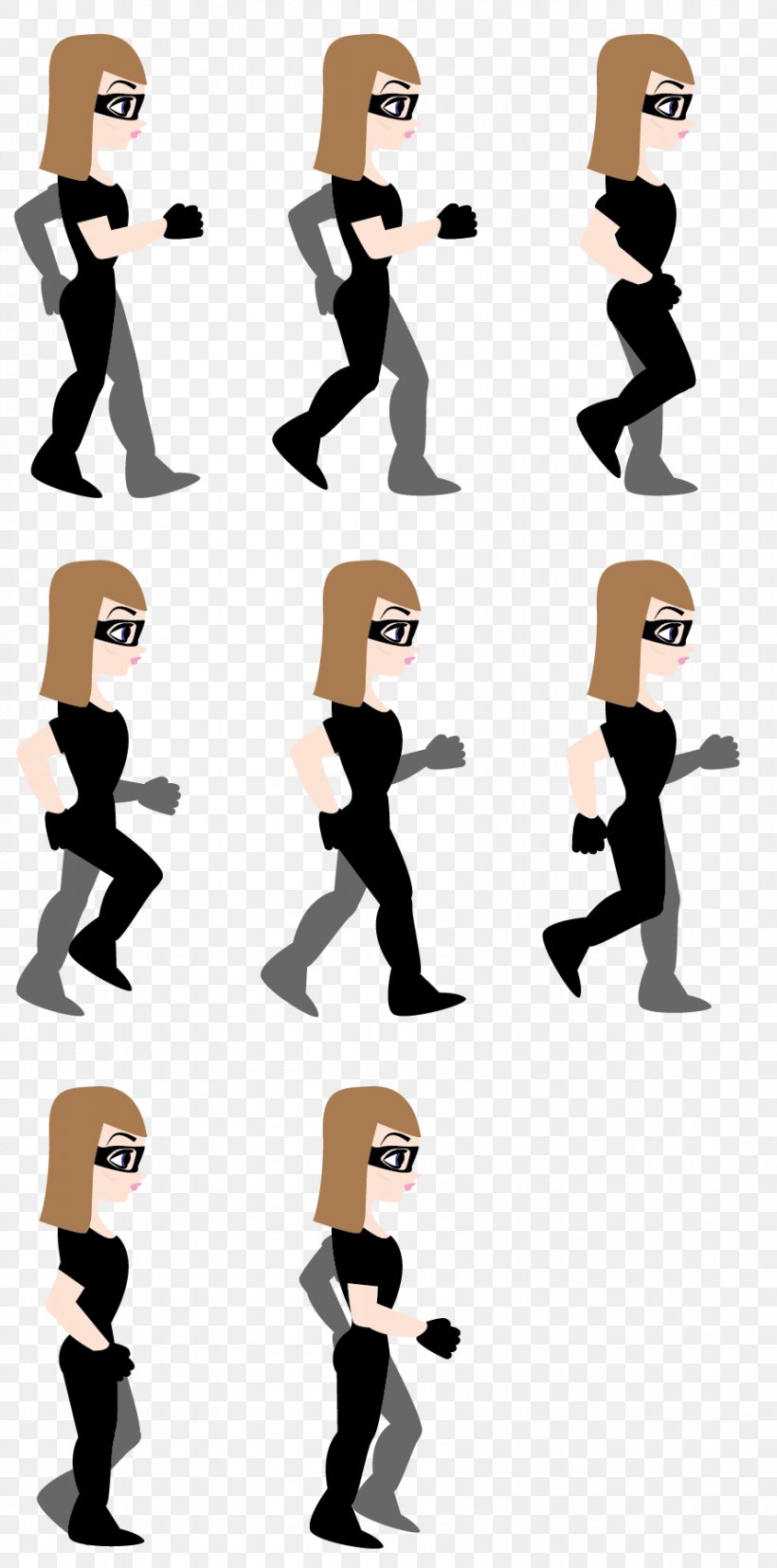 Sprite Walking Walk Cycle Homo Sapiens, PNG, 888x1794px, 2d Computer Graphics, Sprite, Cartoon, Communication, Digital Media Download Free