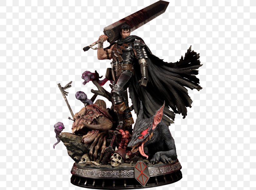 Sword Of The Berserk: Guts' Rage Statue Puzzle Productions, PNG, 480x609px, Watercolor, Cartoon, Flower, Frame, Heart Download Free