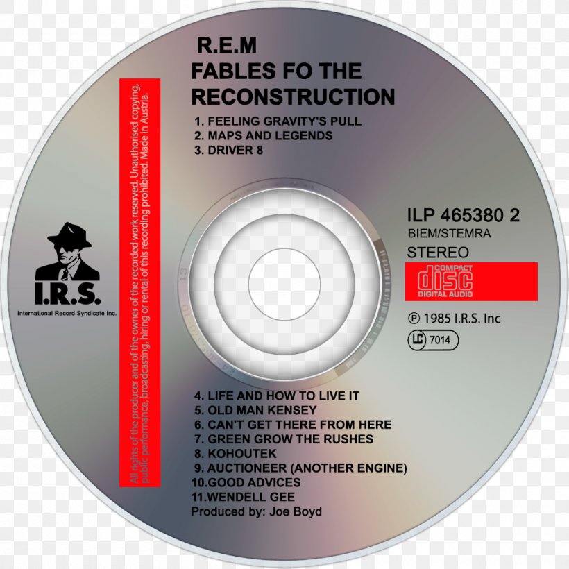 Fables Of The Reconstruction R.E.M. Album Document Complete Rarities: I.R.S. 1982–1987, PNG, 1000x1000px, Watercolor, Cartoon, Flower, Frame, Heart Download Free