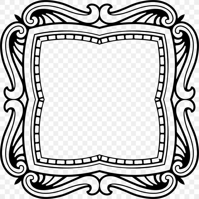 Drawing Picture Frames Ornament, PNG, 2312x2312px, Drawing, Area, Art, Black, Black And White Download Free