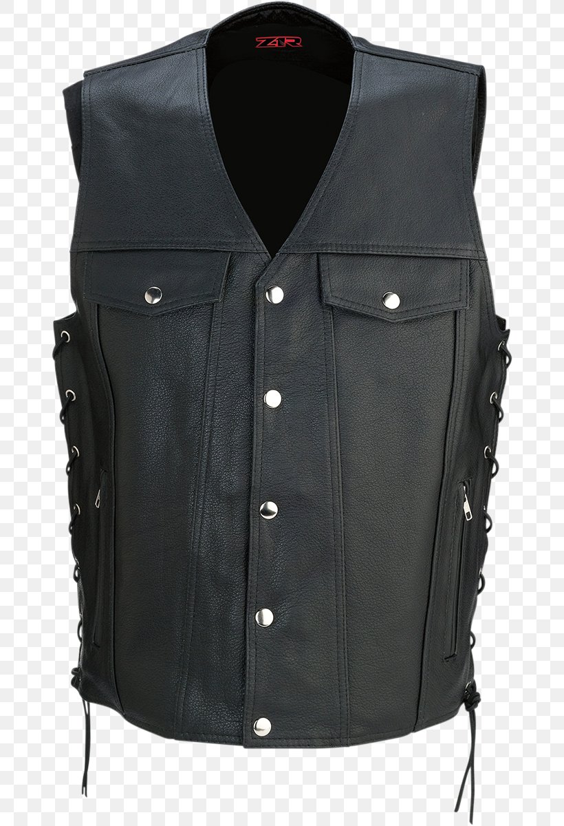 Gilets Jacket Motorcycle Leather Pocket, PNG, 672x1200px, Gilets, Black, Chaps, Clothing Accessories, Cowhide Download Free