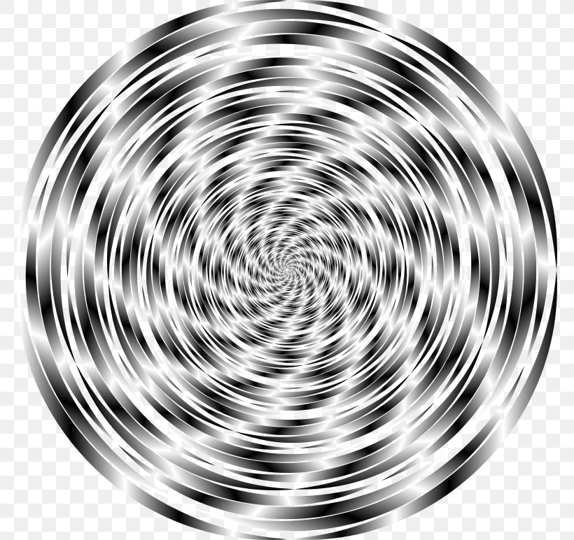 Spiral Circle White Pattern, PNG, 772x772px, Spiral, Black And White, Monochrome, Monochrome Photography, Sphere Download Free