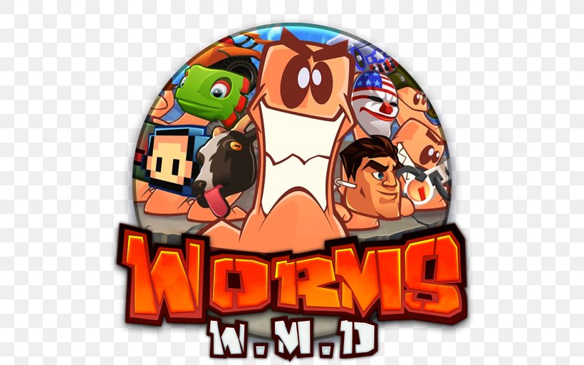 Worms WMD Worms Battlegrounds Video Game Xbox One Mercenaries Saga Chronicles, PNG, 512x512px, Worms Wmd, Art, Cartoon, Fiction, Fictional Character Download Free