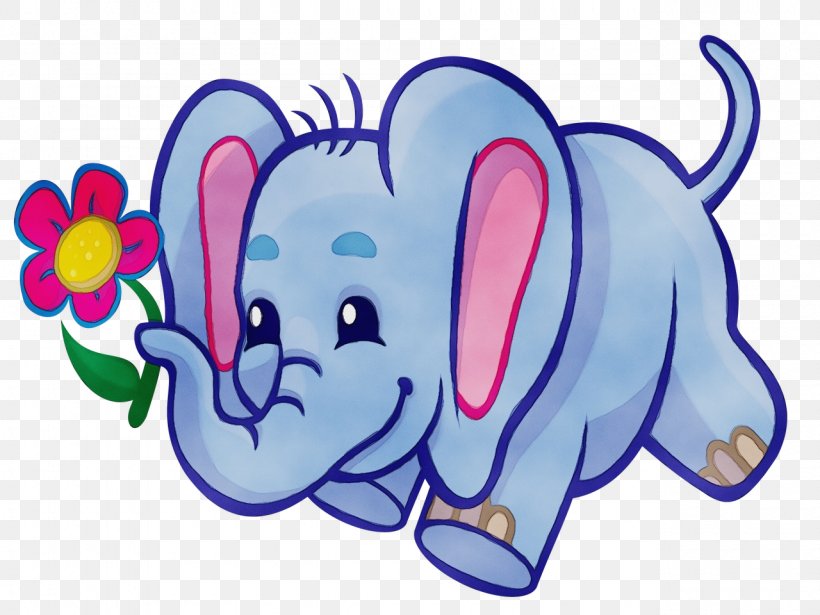 Indian Elephant, PNG, 1280x960px, Watercolor, Animal Figure, Cartoon, Elephant, Elephants And Mammoths Download Free