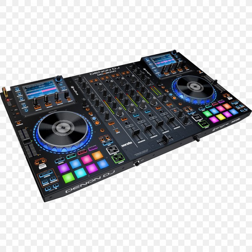 Denon MCX8000 DJ Controller Disc Jockey Scratch Live MIDI, PNG, 983x983px, Watercolor, Cartoon, Flower, Frame, Heart Download Free