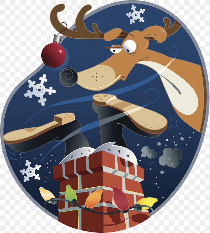 Santa Claus Reindeer Christmas Cartoon Chimney, PNG, 992x1100px, Santa Claus, Cartoon, Chimney, Christmas, Christmas Decoration Download Free
