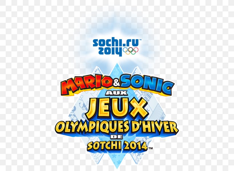 2014 Winter Olympics Mario & Sonic At The Olympic Winter Games Wii U Sochi Logo, PNG, 444x600px, 2014 Winter Olympics, Area, Banner, Brand, Logo Download Free