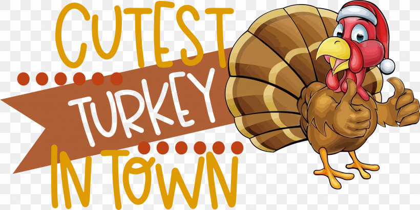 Cutest Turkey Thanksgiving Turkey, PNG, 3000x1505px, Thanksgiving Turkey, Beak, Biology, Cartoon, Landfowl Download Free