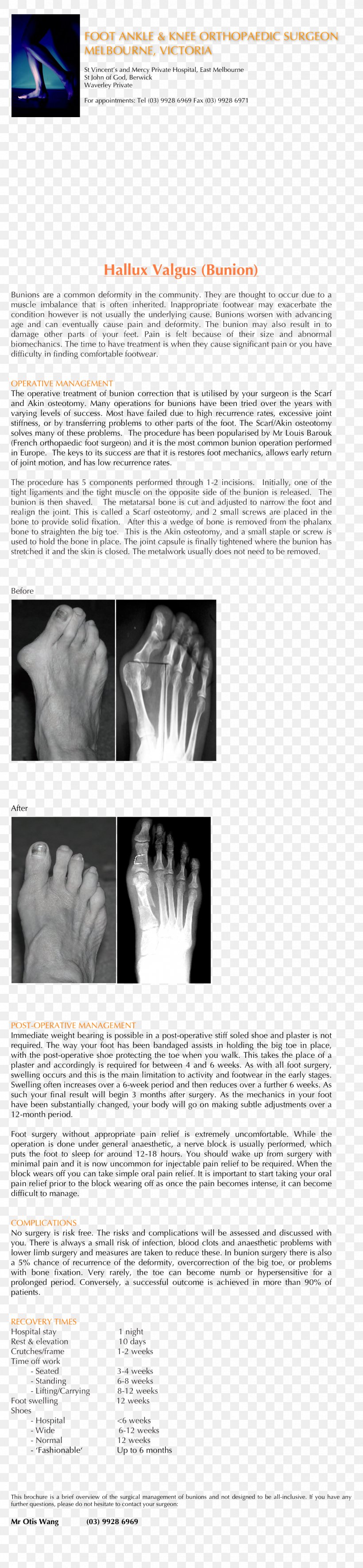 Mr Otis Wang Foot Ankle Melbourne Orthopaedic Surgeon Foot And Ankle Orthopedic Surgery, PNG, 1326x5716px, Foot And Ankle, Ankle, Ankle Replacement, Black And White, Brochure Download Free