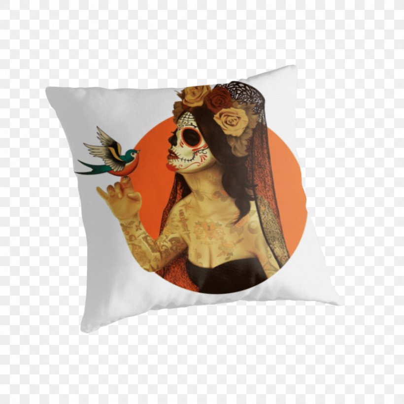 Calavera Death Sticker Redbubble, PNG, 875x875px, Calavera, Art, Cushion, Day Of The Dead, Death Download Free