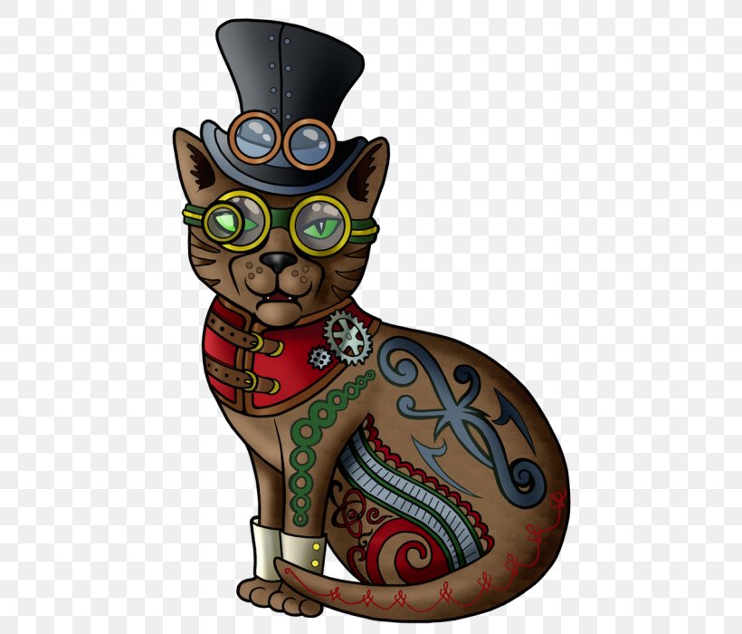 Cat Steampunk Kitten, PNG, 484x700px, Cat, Animal, Animation, Art, Carnivoran Download Free