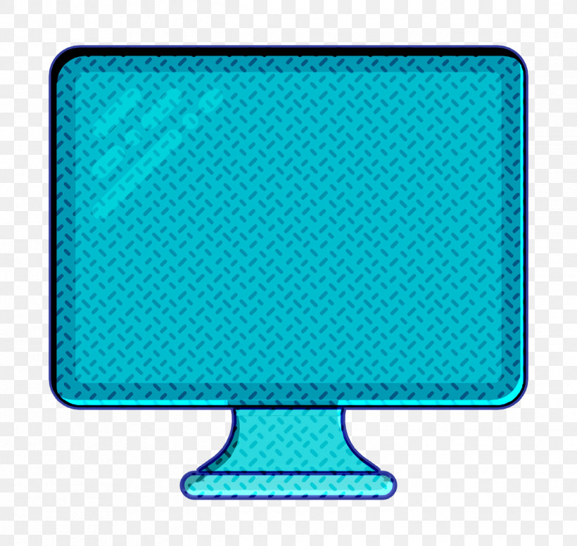 Monitor Icon Technology Elements Icon Television Icon, PNG, 1244x1178px, Monitor Icon, Aqua, Electric Blue, Rectangle, Technology Elements Icon Download Free