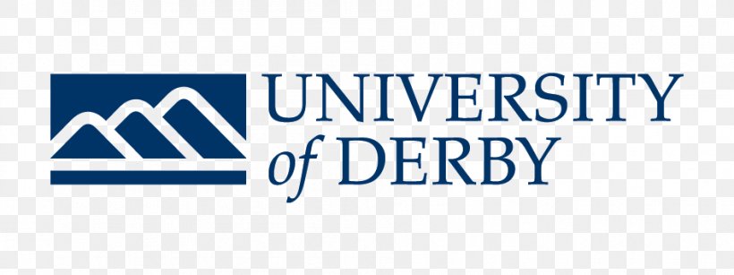 University Of Derby Organization Logo, PNG, 945x354px, University Of Derby, Area, Banner, Blue, Brand Download Free