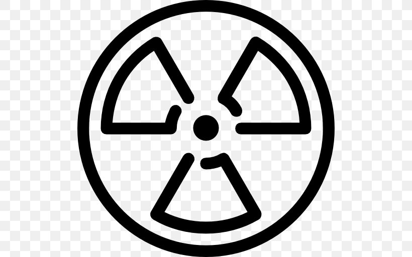 Nuclear Power Radioactive Decay Radiation Nuclear Weapon, PNG, 512x512px, Nuclear Power, Area, Black And White, Brand, Hazard Symbol Download Free