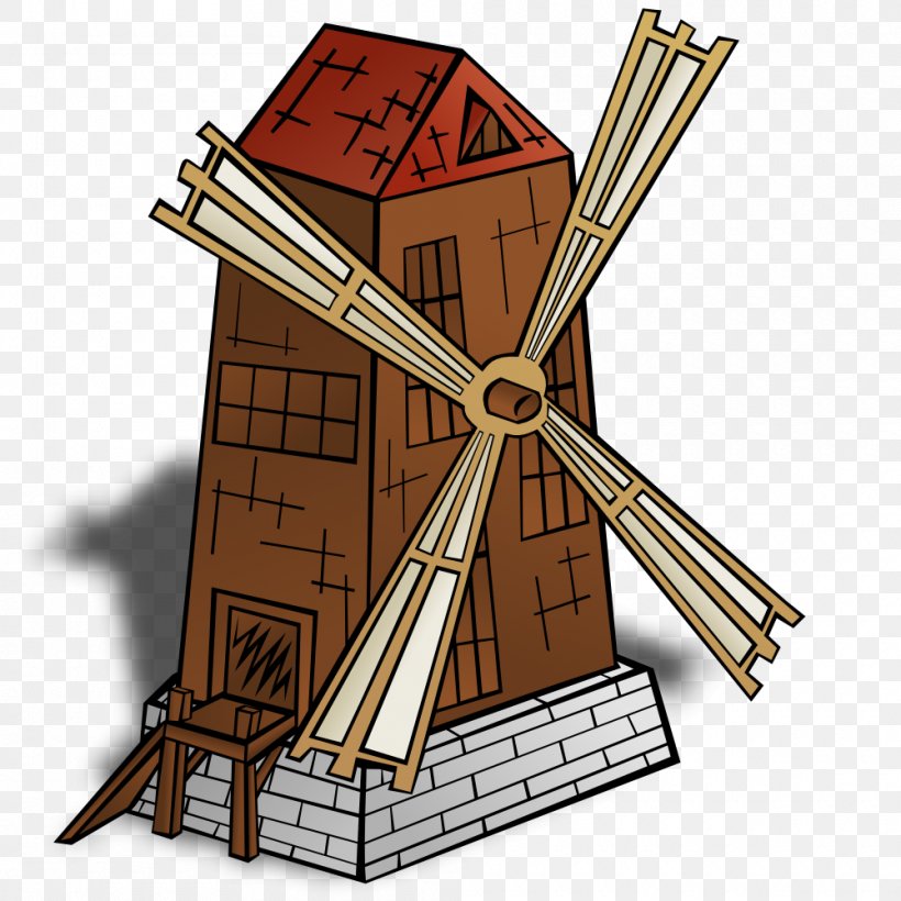 Windmill Cartoon Drawing Clip Art, PNG, 1000x1000px, Windmill, Building, Cartoon, Drawing, Gristmill Download Free