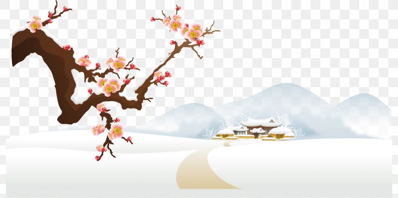 Winter Greeting Happiness Love Friendship, PNG, 1443x720px, Winter, Blessing, Branch, Flower, Friendship Download Free