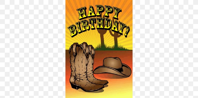 Birthday Cowboy Greeting Card Western Clip Art, PNG, 278x409px, Birthday, Advertising, Birthday Card, Christmas, Cowboy Download Free