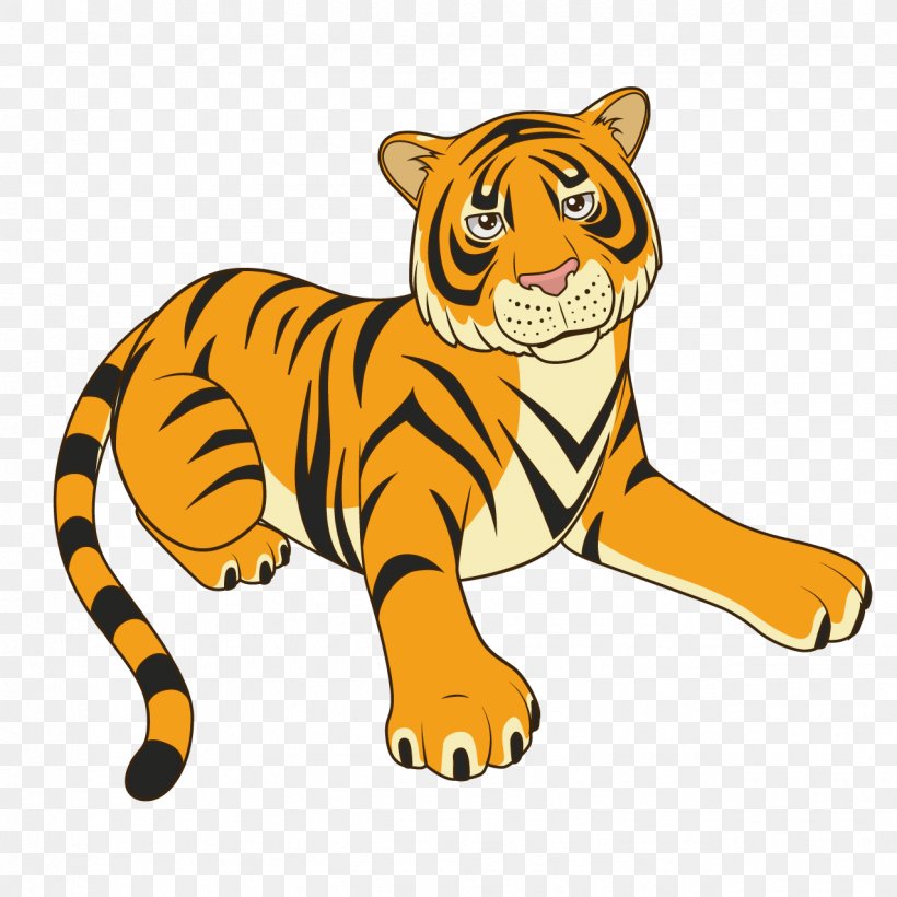 Tiger Black Panther Cartoon Illustration, PNG, 1276x1276px, Tiger, Art, Big Cats, Black Panther, Carnivoran Download Free