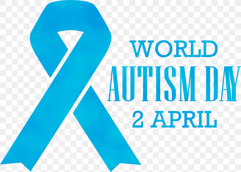 Turquoise Font Text Aqua Logo, PNG, 3327x2379px, Autism Day, Aqua, Autism Awareness Day, Azure, Electric Blue Download Free