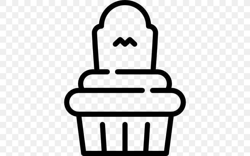 Bakery Ice Cream Cupcake, PNG, 512x512px, Bakery, Area, Baker, Birthday Cake, Black And White Download Free