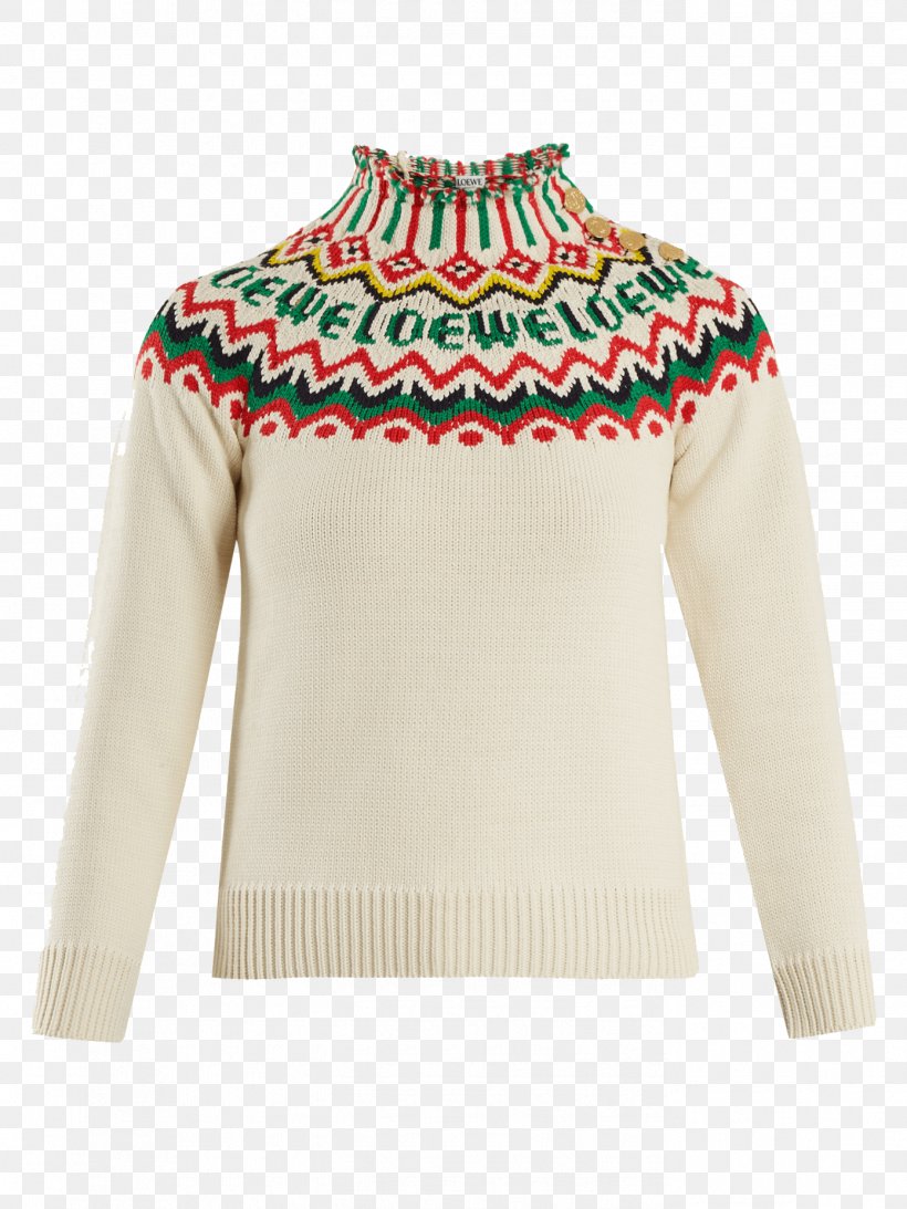 Sweater Fair Isle Knitting LOEWE Clothing, PNG, 1391x1855px, Sweater, Brand, Clothing, Collar, Fair Isle Download Free
