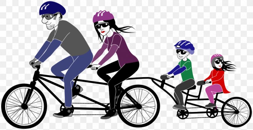 Tandem Bicycle Cycling Family Bicycle Safety, PNG, 862x445px, Bicycle, Bicycle Accessory, Bicycle Frame, Bicycle Part, Bicycle Racing Download Free