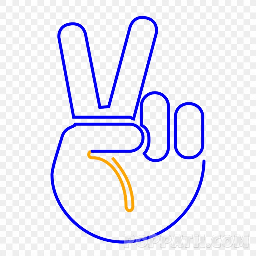 Drawing The Finger Thumb Emoji, PNG, 1000x1000px, Drawing, Area, Crossed Fingers, Emoji, Finger Download Free