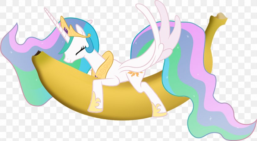 Princess Celestia Pony Horse Illustration Twilight Sparkle, PNG, 954x523px, Princess Celestia, Art, Banana, Character, Deviantart Download Free
