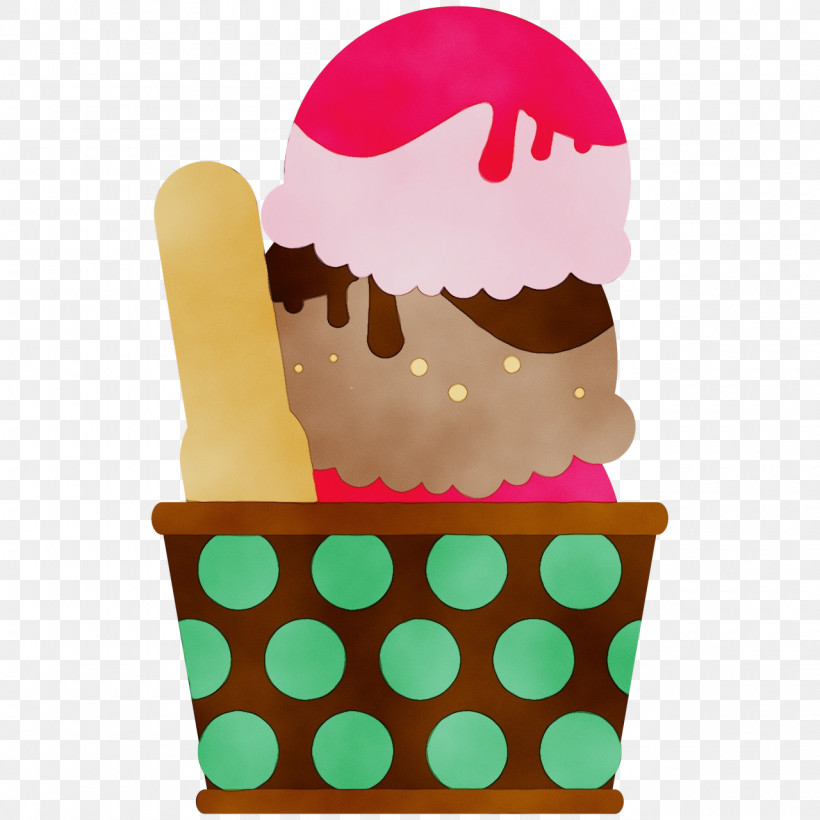Ice Cream, PNG, 1280x1280px, Watercolor, Confection, Cream, Dessert, Ice Cream Download Free