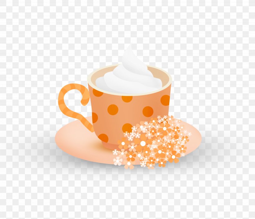Ice Cream Coffee Cup, PNG, 4939x4245px, Ice Cream, Coffee, Coffee Cup, Cream, Cup Download Free