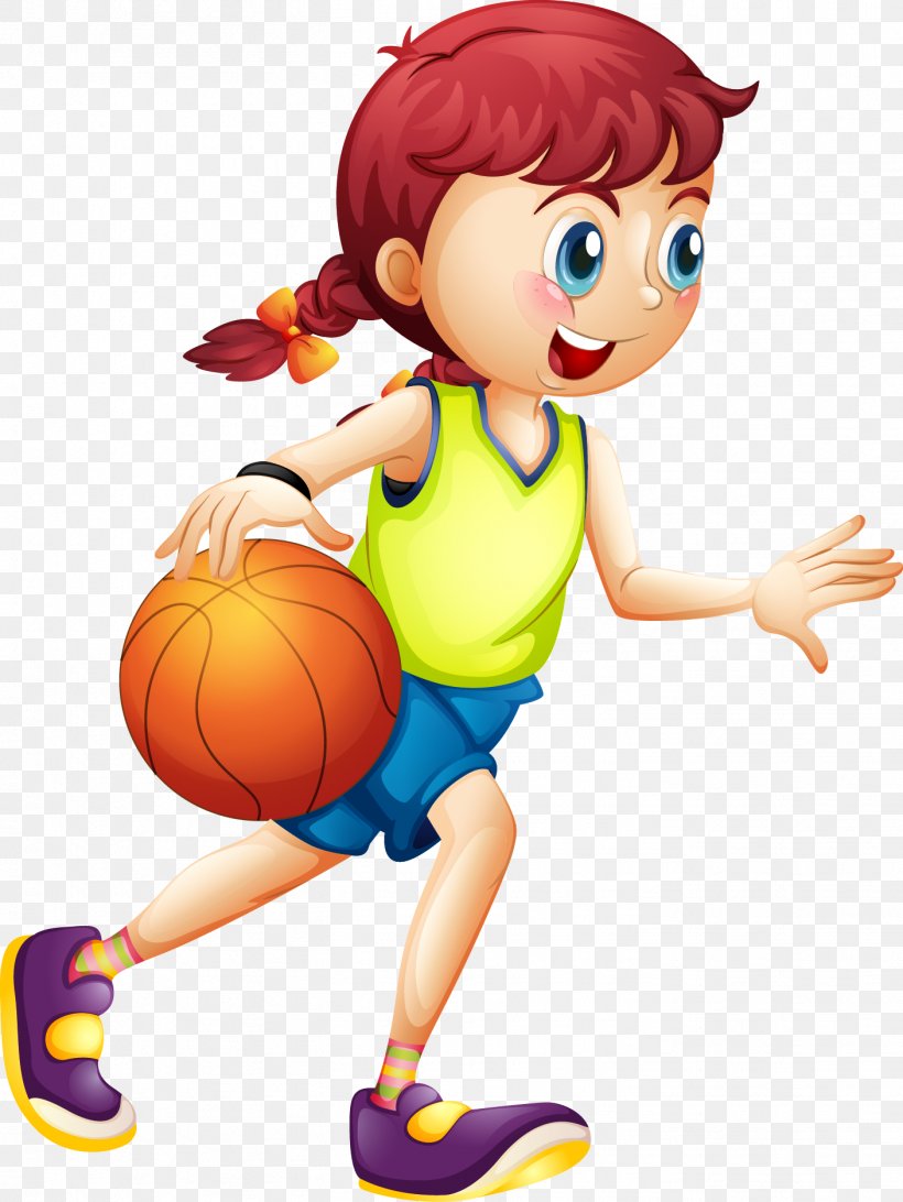 Women's Basketball Cartoon Sport, PNG, 1408x1876px, Watercolor, Cartoon, Flower, Frame, Heart Download Free