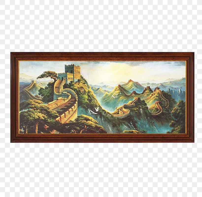 Great Wall Of China Oil Painting Fukei, PNG, 800x800px, Great Wall Of China, Art, Drawing, Fauna, Fukei Download Free
