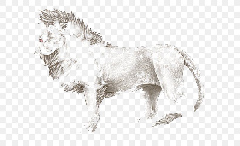 Lion Dog Cat Canidae Terrestrial Animal, PNG, 640x500px, Lion, Animal, Big Cat, Big Cats, Black And White Download Free
