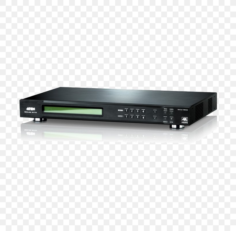 DVD Player Digital Visual Interface Video Wall ATEN International KVM Switches, PNG, 800x800px, Dvd Player, Aten International, Audio Receiver, Av Receiver, Computer Port Download Free