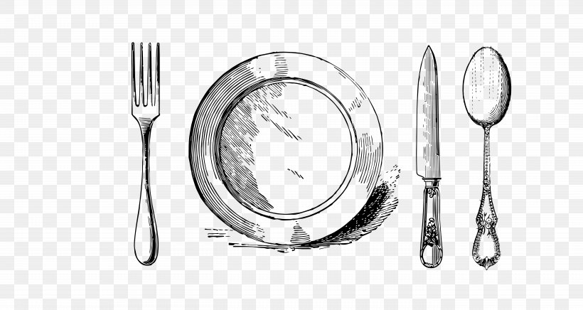 Fork Drawing Plate Line Art, PNG, 10988x5850px, Fork, Black And White, Corelle, Cutlery, Drawing Download Free