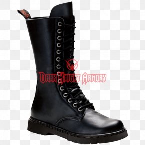 Calf Boots - Motorcycle Boot Combat Boot DEFIANT-300 Black Vegan Leather Shoe PNG