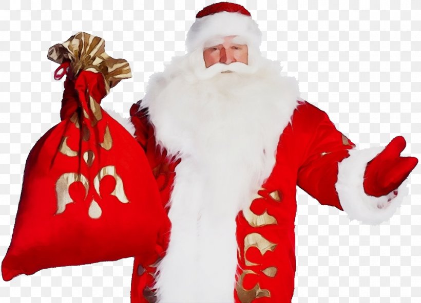 Santa Claus, PNG, 964x697px, Watercolor, Christmas, Christmas Ornament, Costume, Fictional Character Download Free