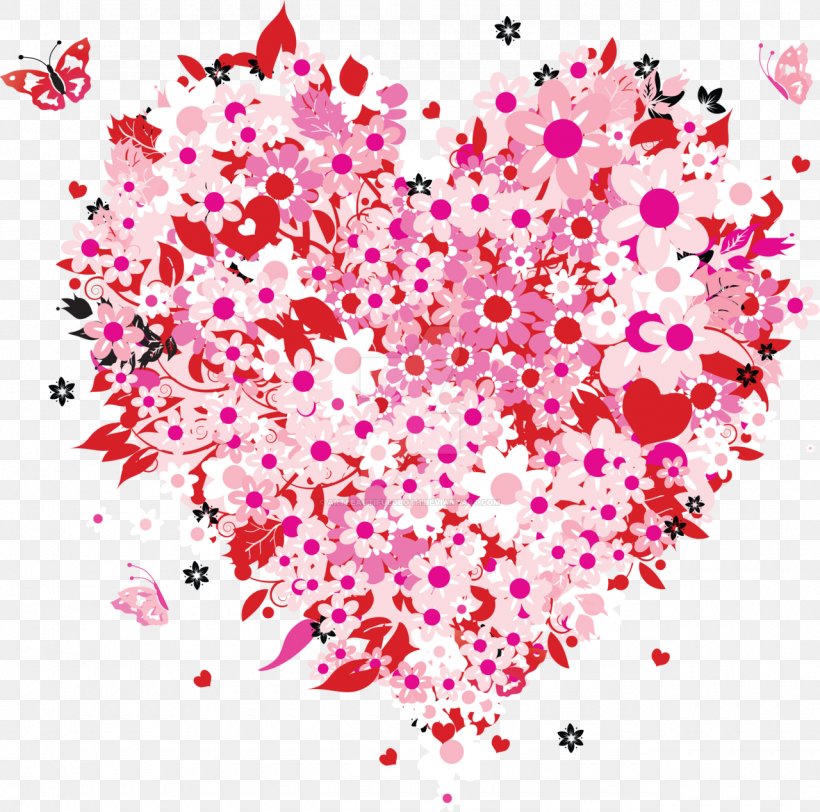 Flower Heart Clip Art, PNG, 1280x1268px, Watercolor, Cartoon, Flower, Frame, Heart Download Free