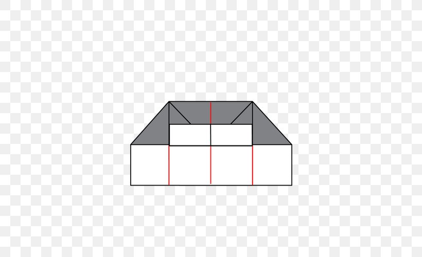 Origami House How-to Roof Pattern, PNG, 500x500px, Origami, Animation, Area, Daylighting, Diagram Download Free